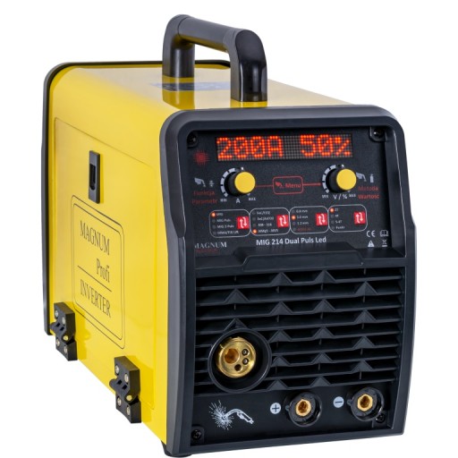 ЗВАРЮВАЛЬНИЙ АПАРАТ ІНВЕРТОРА MAGNUM MIG 214 DUAL PULS LED