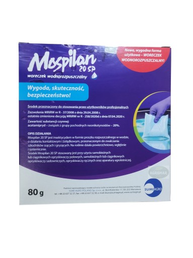 Mospilan 20 Sp 80g preparat owadobójczy
