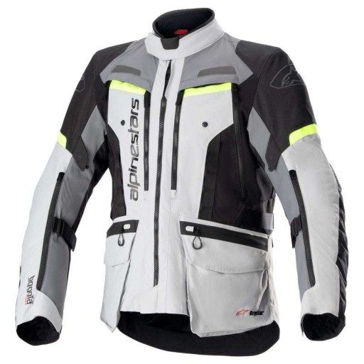ТЕКСТИЛЬНАЯ КУРТКА ALPINESTARS BOGOTA PRO DRYSTAR ICE GREY/DARK GREY/YELLOW