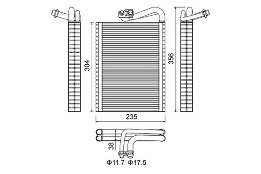 644 050 - ХАРТ ИСПАРИТЕЛЬ ДЛЯ КЛИМАТА.DB W204 11-14