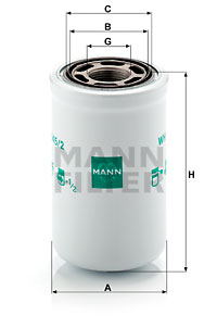 945/2 - Гідравлічний фільтр MANN-FILTER WH945 / 2 WH9452 auto