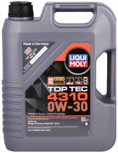 LIQUI MOLY TOP TEC 4310 0W30 - 2362 - 5л