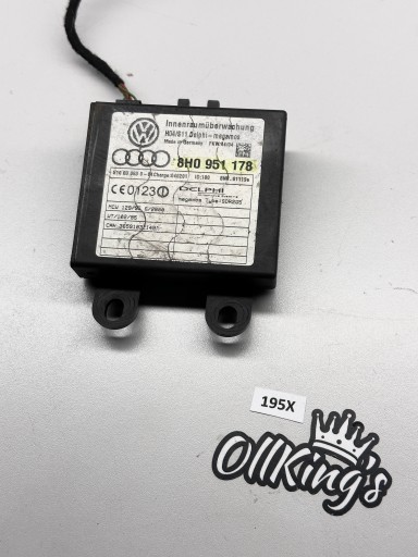 AUDI A4 S4 B6 CABRIO Capteur ruchu Module alarmu 8H0951178