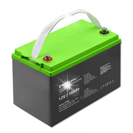 Аккумулятор qoltec 12 в 100 ач