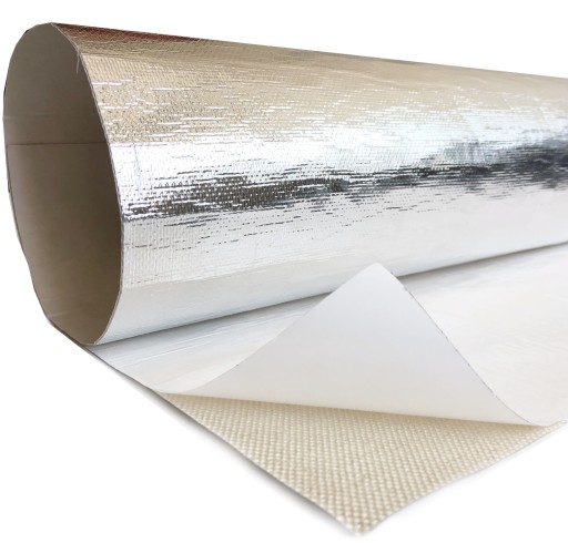 3/silver - Самоклеящийся толстый тепловой экран 500C 1x1m