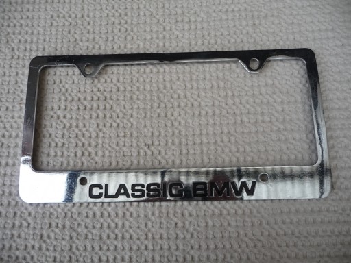 РАМКА НОМЕРНОГО НОМЕРУ МЕТАЛЕВА ХРОМА USA CLASSIC BMW
