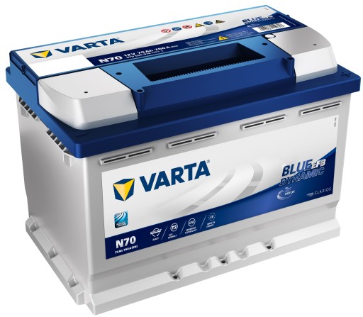 570500076 - Акумулятор Varta BLUE DYNAMIC EFB 70AH 760a N70