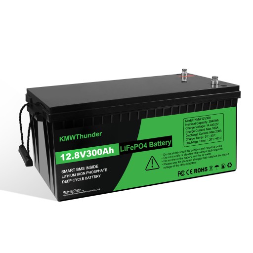 KMW12V300AH-EU - Батарея lifepo4 глубокого цикла 12 в 300 ач класса а литиевая лодка для автофургонов