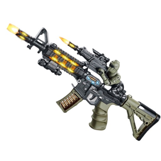 ІГРАШКОВИЙ КУЛЕМЕНТ ЗБРОЯ ЗВУК СВІТЛОДІОДНІ СВІТЛІ