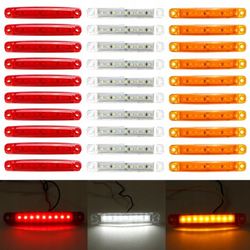 Hqg50106@30 - Габаритные фонари светодиодные 9 LED 12В/24В 30 шт.