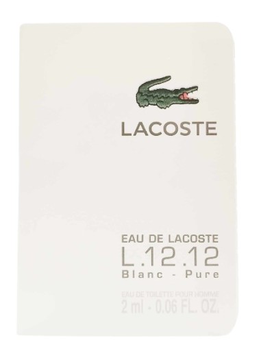 lacoste eau de lacoste l.12.12 blanc pure pour homme x jeremyville woda toaletowa 2 ml  tester 