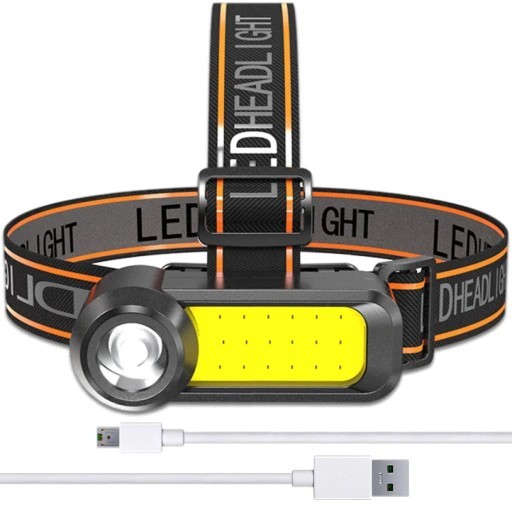 УНІВЕРСАЛЬНИЙ НАЛОБНИЙ ЛІХТАР COB + СВІТЛОДІОДНИЙ НАЛОБНИЙ ЛІХТАР ПОТУЖНИЙ
