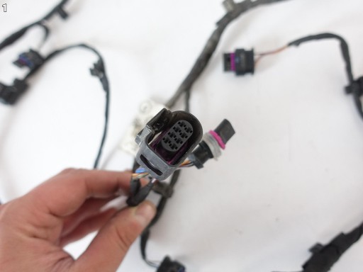 VW TIGUAN II 5NA LIFT 20- bundle wiring CZUJNIKOW of the parking 6xPDC rear part