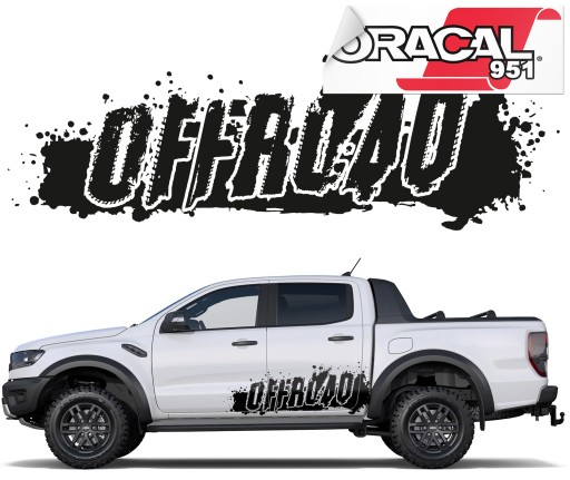 4x4 автомобильная наклейка внедорожная 44X133 пленка 951