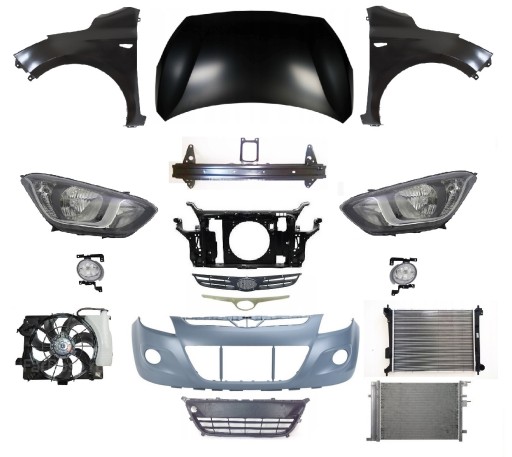 641011J500 - HYUNDAI I20 12-14 ФОНАРЬ РЕМНЯ ПЕРЕДНЕГО БАМПЕРА КАПОТА