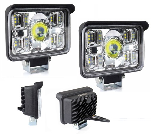02659 - 2x 2in1 світлодіодний робочий світильник комбінований світлодіодний бар 45W 3400lm