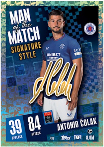 Topps Match Attax 23/24 - УЧАСТНИК МАТЧУ - 432 АНТОНІО ЧОЛАК