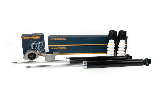 AMOF009 - Ford fiesta v 2001-2008 задні газові амортизатори з бамперами та кріпленнями