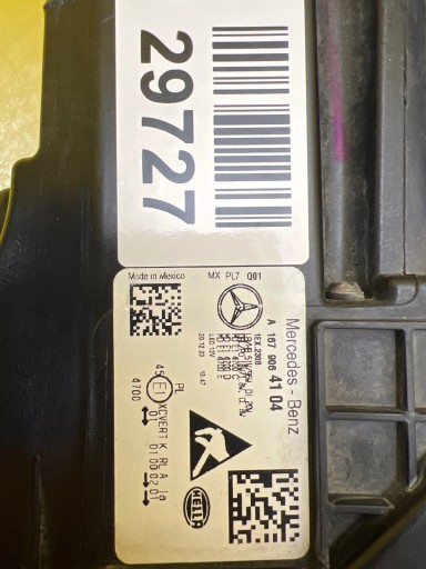 light left Mercedes GLE W167 Full Led Multibeam A1679064104