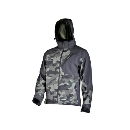 Чоловіча камуфляжна куртка softshell з капюшоном розмір XL