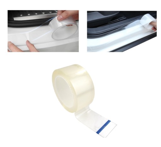 ЗАЩИТНАЯ ЛЕНТА ИЗ ФОЛЬГИ ДЛЯ ПОДОКОННИКОВ АВТОМОБИЛЯ 50ММ х 5М
