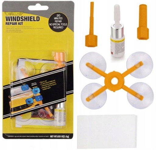 КОМПЛЕКТ ДЛЯ РЕМОНТА ЛОБОВОГО СТЕКЛА АВТОМОБИЛЯ