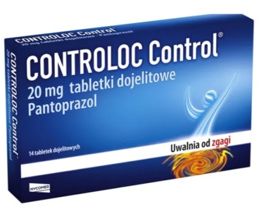 Controloc Control 20 mg 14 tab. na zgagę refluks (5909990687985) • Cena ...