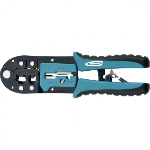 Обжимной инструмент для зачистки кабеля RJ45 Gross