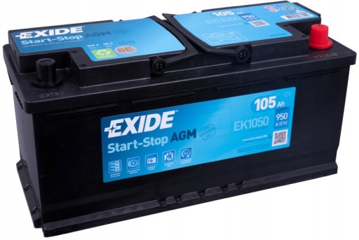 Аккумулятор Exide AGM 105AH 950A Ek1050 Start-Stop