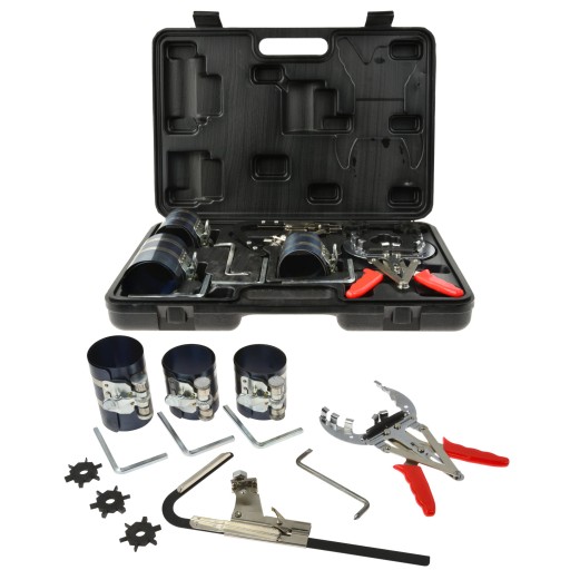 НАБІР ІНСТРУМЕНТІВ ДЛЯ ПОРШНЕВИХ КІЛЬЦЬ, СТРУЧКА З 9 ЧАСТИН