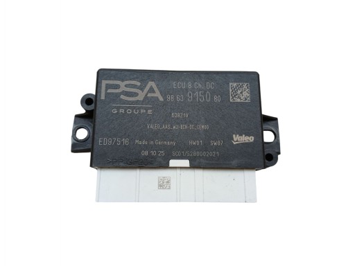 control unit module PDC PEUGEOT 5008 III 3008 III GRANDLAND II 9863915080