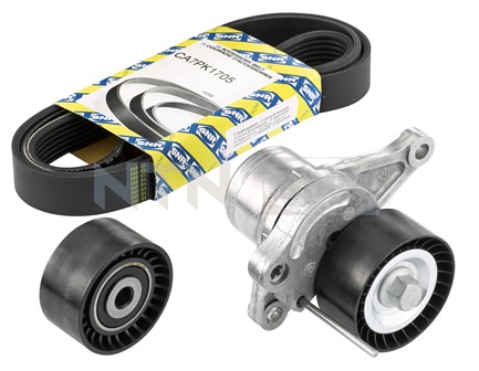 KA855.24 - SNR КОМПЛЕКТ РОЛИКІВ + РЕМІНЬ АКСЕСУАРИ ДЛЯ ДВИГУНА RENAULT