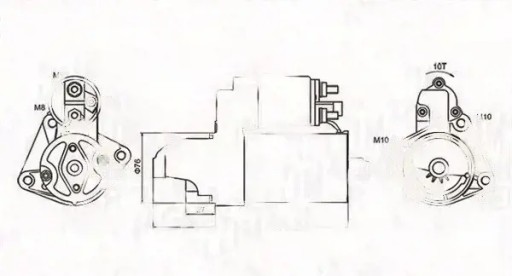 Стартер 063721050010 магнети марелли ford b-max