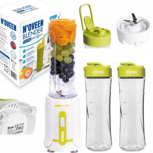 BLENDER SMOOTHIE KOKTAJL NOVEEN SB210 2 BUTELKI