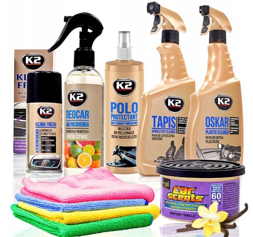 Великий набір косметики K2 для деталізації автомобіля
