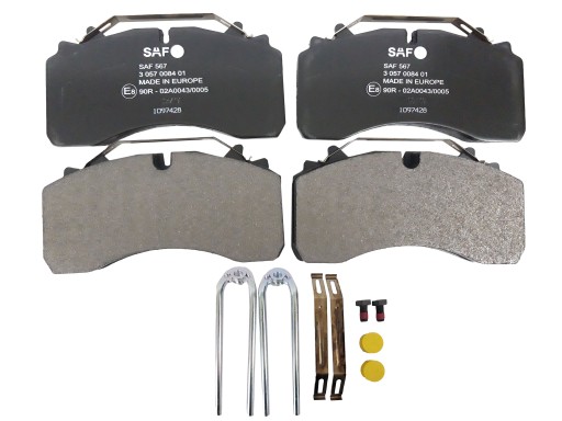 ГАЛЬМІВНІ КОЛОДКИ 29162 SAF ВІСЬ INTRADISC WABCO