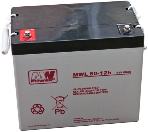 Аккумуляторная батарея agm vrla mwl power mwl 12v 80ah mwl80-12h блок питания mwl80