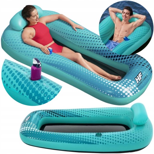 ПЛАВАЛЬНИЙ МАТРАС У ВОДІ СІТЧАТИЙ ДННИЙ НАПІЙ