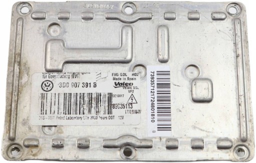 VW PASSAT B6 control unit XENON 3D0907391B 89035113