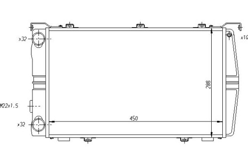 649971 - РАДИАТОР ДВИГАТЕЛЯ ТРАБАНТ 1.1 1.1 ТРАМП 1.1 УНИВЕР
