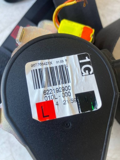 tension belt safety left front PEUGEOT 308 T9 96776842XX #27
