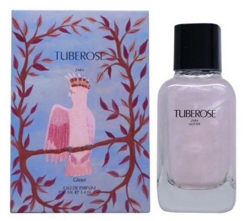 zara tuberose glitter
