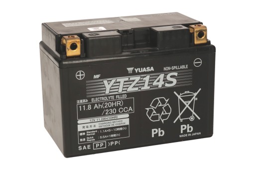 Акумулятор Yuasa YTZ14S 12V 11.2 Ah