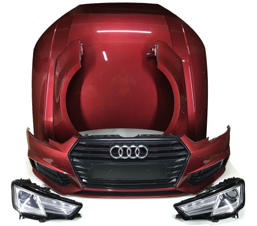 AUDI A4 8W B9 S-LINE НАБІР ПЕРЕДНЬОГО КАПОТНОГО БАМПЕРА LY3S
