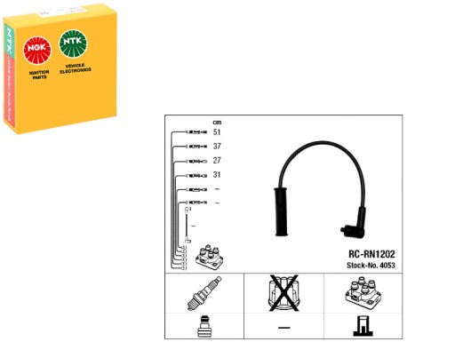 NGK4053/RS3 - Кабели зажигания нгк