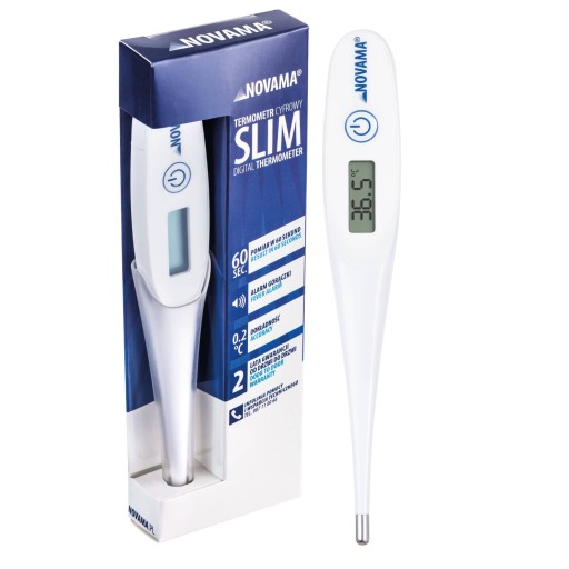 Термометр Novama Slim білий