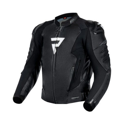 ШКІРЯНА КУРТКА REBELHORN VELOCE BLACK/WHITE 62
