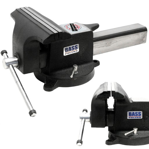 Слюсарні лещата 200 мм сталеві поворотні 8 