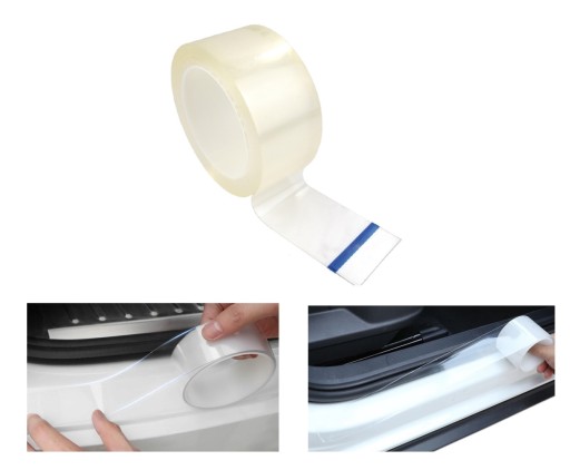 БЕСЦВЕТНАЯ ЛЕНТА ДЛЯ ПОРОГОВ 5M 0,8 ТОЛСТАЯ