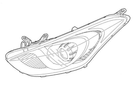 92101-A6200 - ЛІХТАР ПЕРЕДНИЙ ЛІВИЙ HYUNDAI I30 (2014-2017)